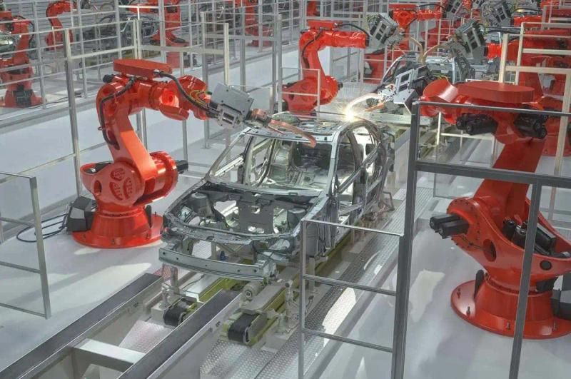 Robot arm in a factory
