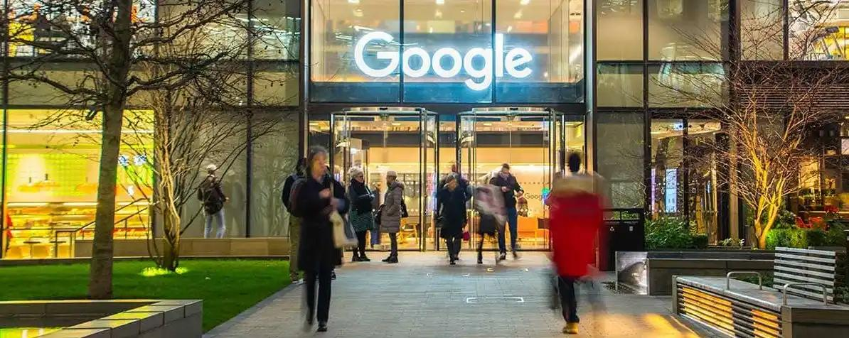 Outside of the Google office in London