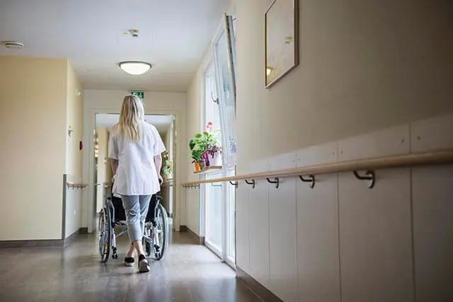 care home corridor