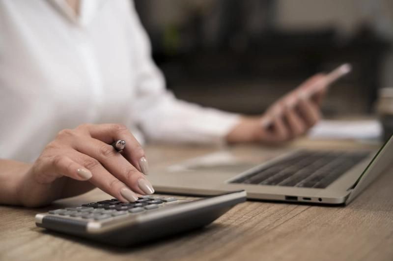 Business owner completing their accounts